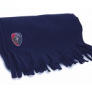 Plain coloured fleece scarf