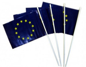 Small paper flags