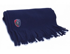 Einfarbige fleece-schals